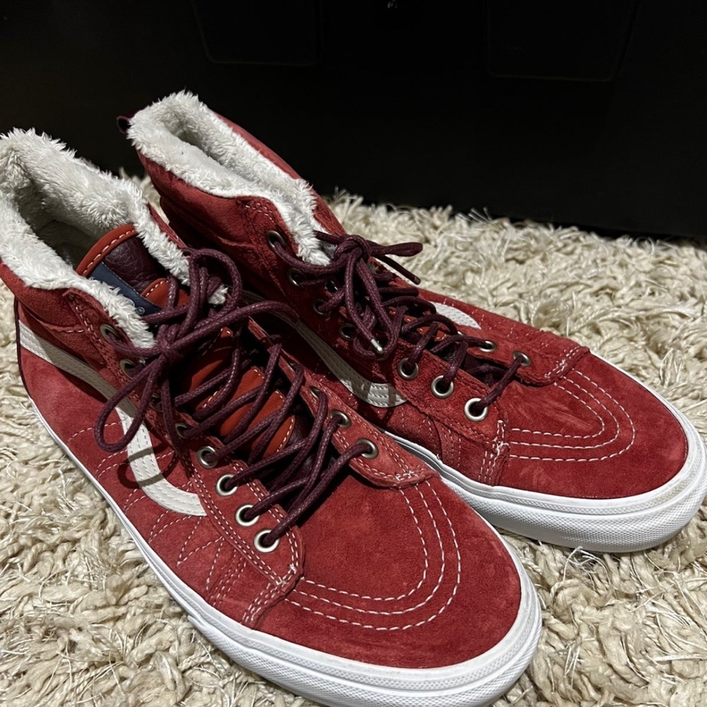 Vans suede high tops, size 8.